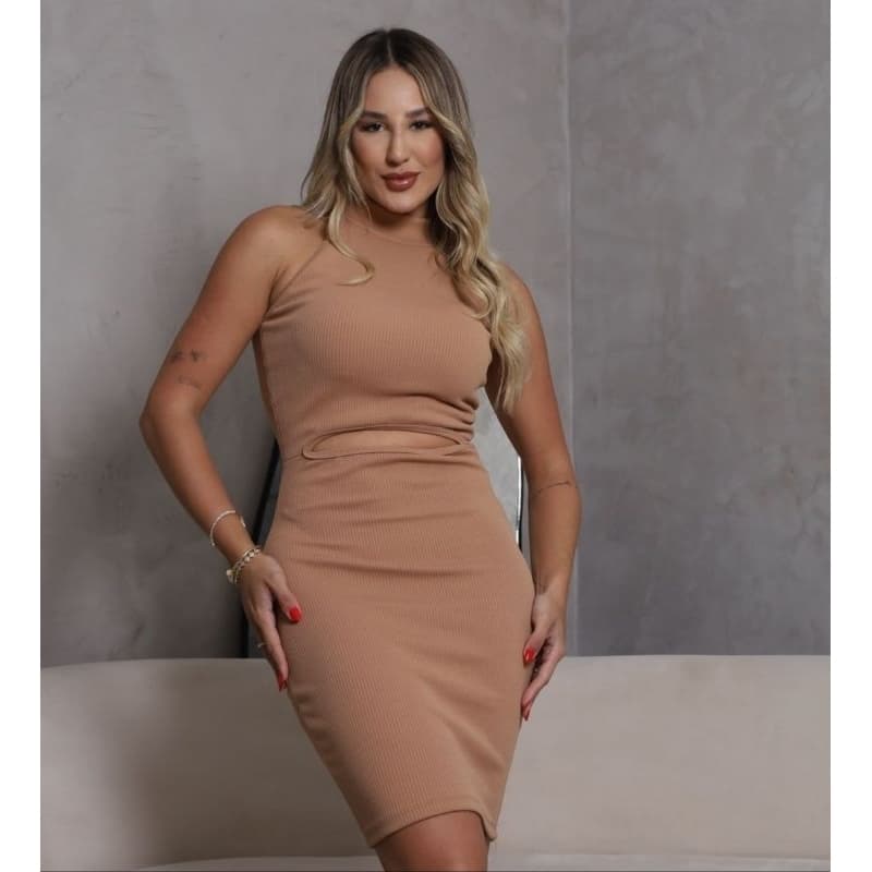 Vestido Feminino Modinha Tecido Anarruga