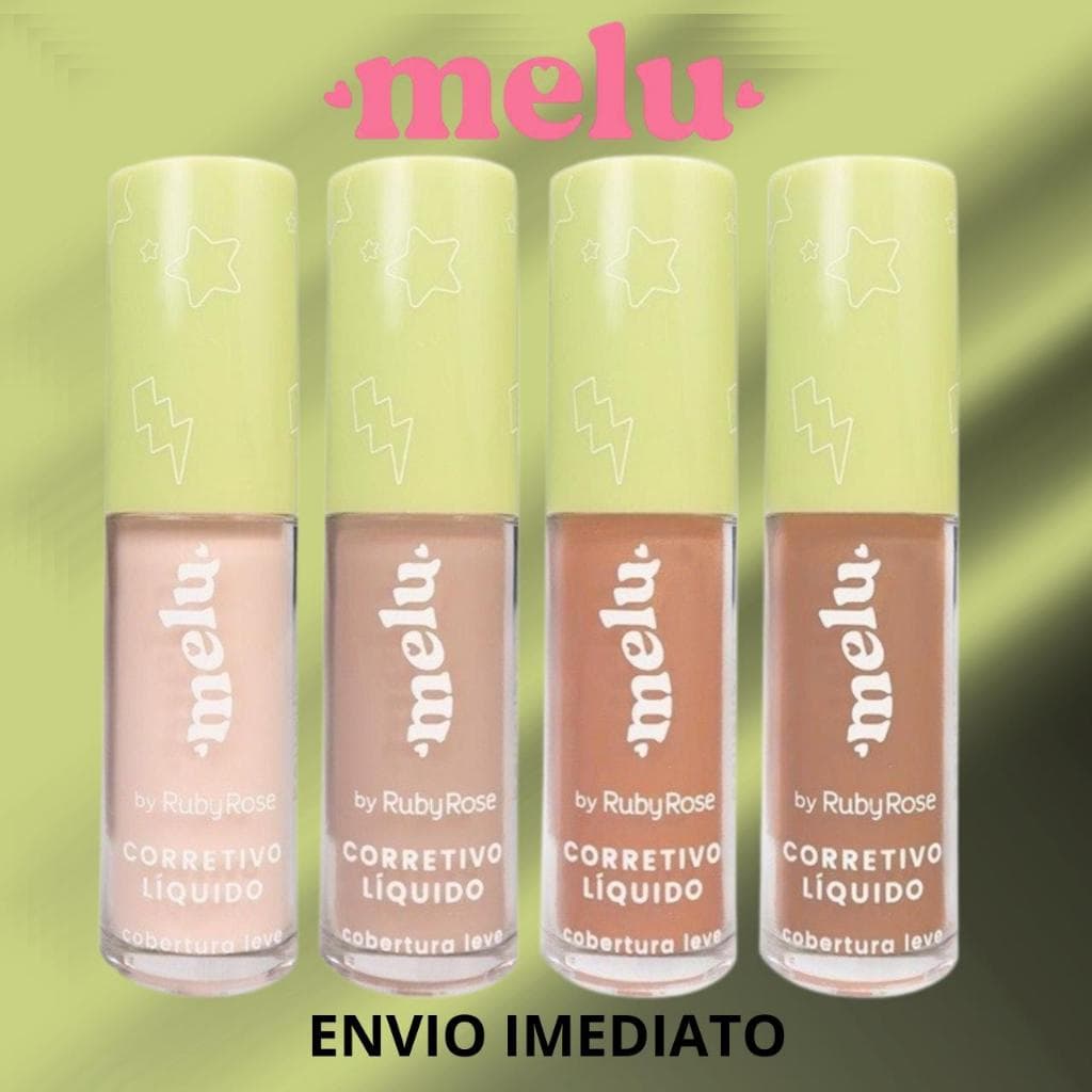 Corretivo Liquido Melu By Ruby Rose Cobertura Leve Natural - Alta fixacao - Perfeita