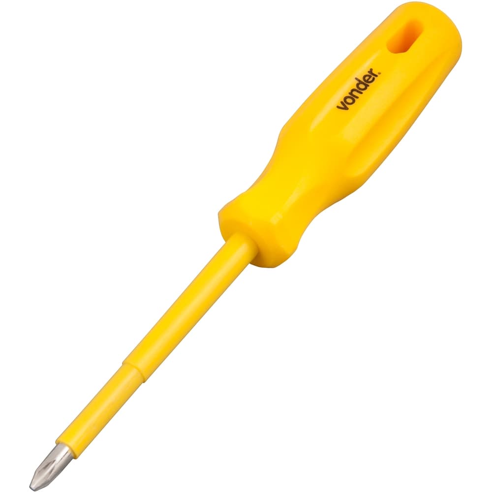 Chave Phillips Isolada 1000v Eletricista 5/16" x 8" Aço Cromo Vanádio VONDER