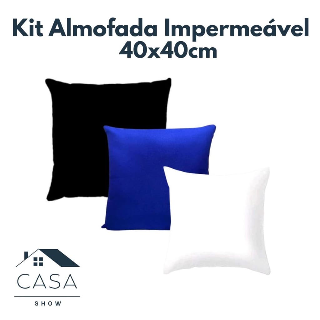 Kit Almofadas 40x40 Impermeável Sala Quarto Hospitalar