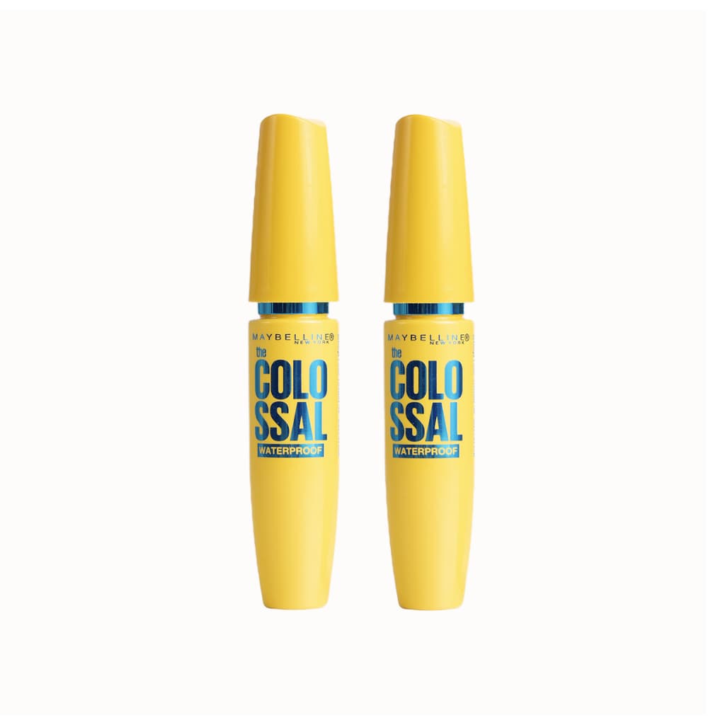 Kit Maybelline NY - 2  Máscara de Cílios Maybelline The Colossal A Prova D'Água Preto