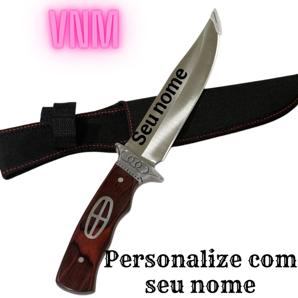 Faca Tática 1307 HT Aço Inox – Personalização a Laser | Qualidade Premium