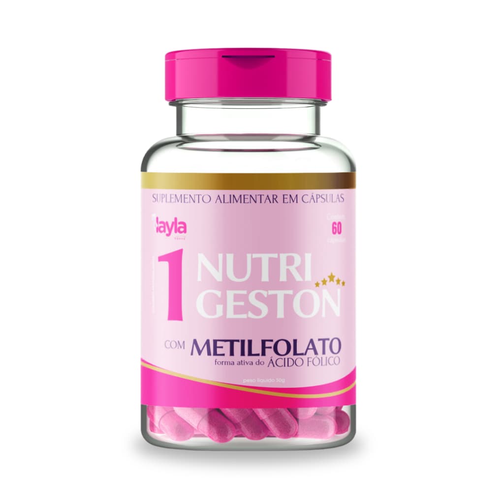 Nutrigeston 1 Fertilidade Feminina Preparação Gravidez Tentantes Metilfolato 60 Cápsulas