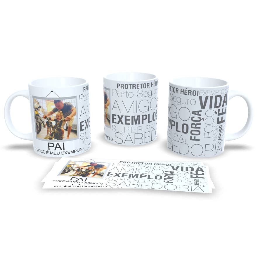 Caneca Dia dos Pais Personalizada com Foto