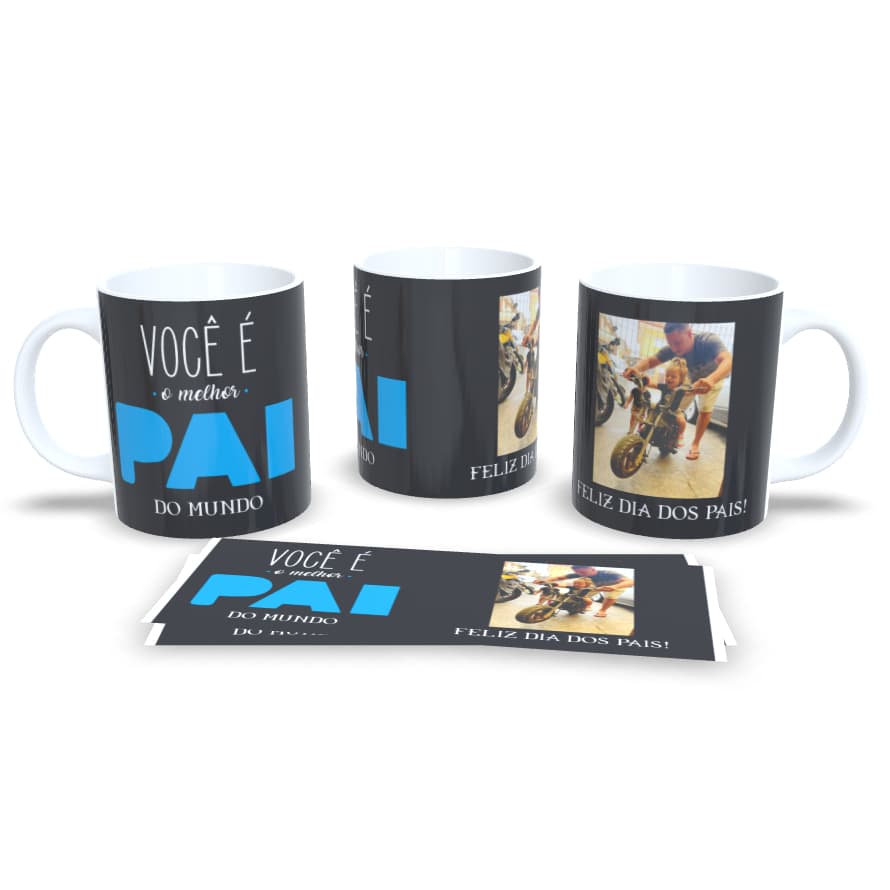 Caneca Você é o melhor pai do mundo Personalizada com Foto