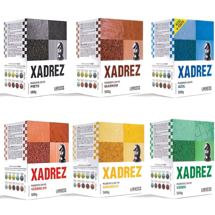 PIGMENTO PO XADREZ 500GR - DIVERSAS CORES