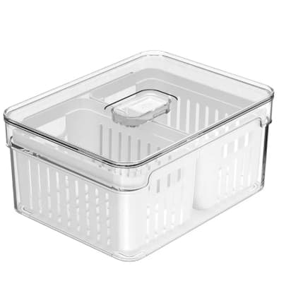 Organizador com Cesto Duplo Ou 2,2L Linha Clear Fresh