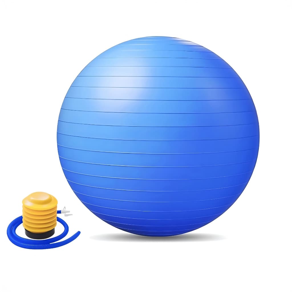 Bola Pilates 75cm Antiexplosão Yoga Exercício Bomba Inclusa Treino JustGoFit