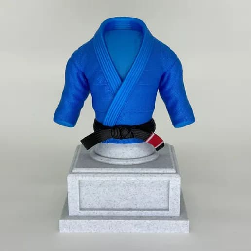 Kimono Decorativo Jiu Jitsu + Suporte Kit Faixas 5 Cores