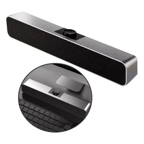 Mini Soundbar Caixa De Som Potente Smart TV PC Notebook P2 6W rms 38CM