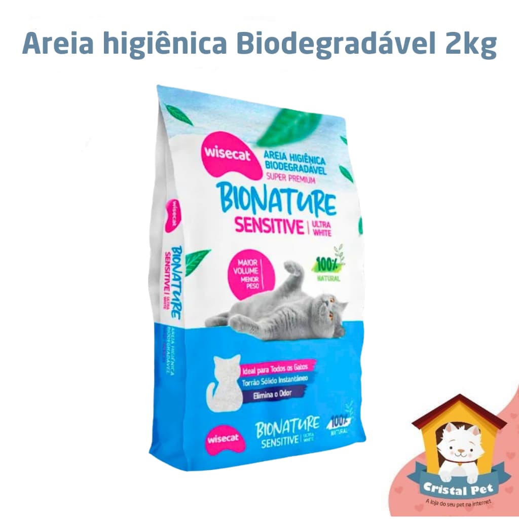 Areia para gato 2kg