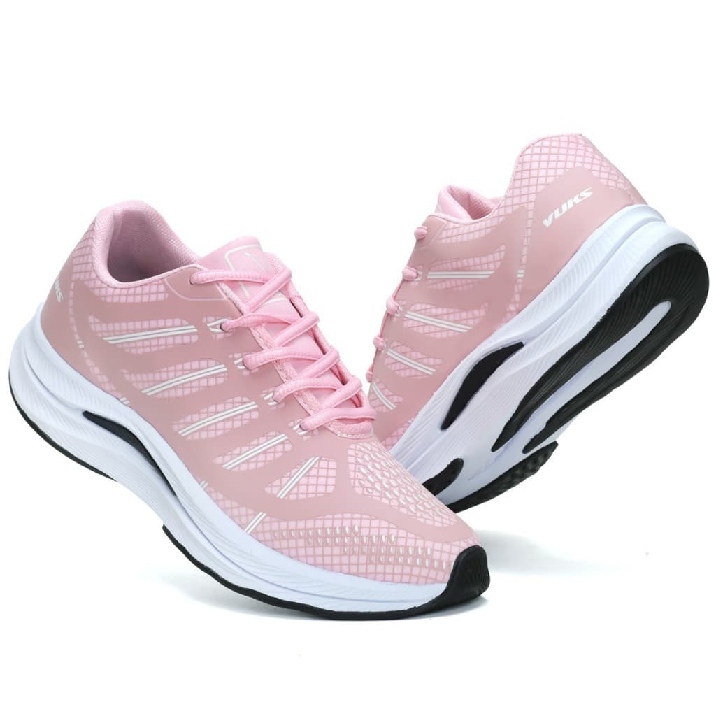 Tênis Esportivo Feminino Rosa Fitness Academia Corrida Caminhada E Treino Envio