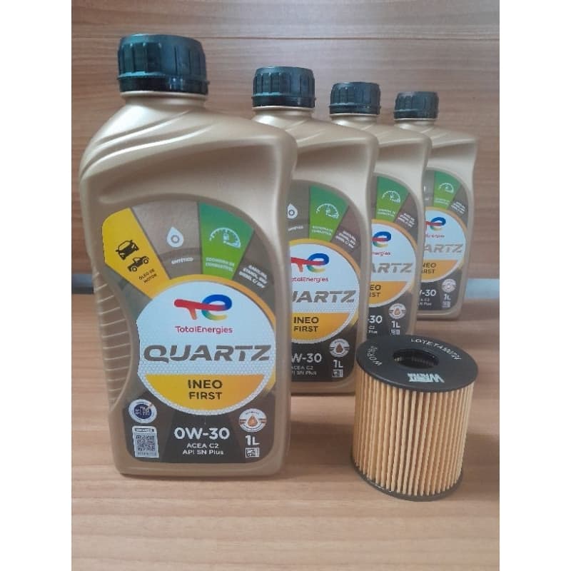 KIT TROCA DE ÓLEO CITROËN PEUGEOT 1.6 16V 2018>TOTAL 0W30