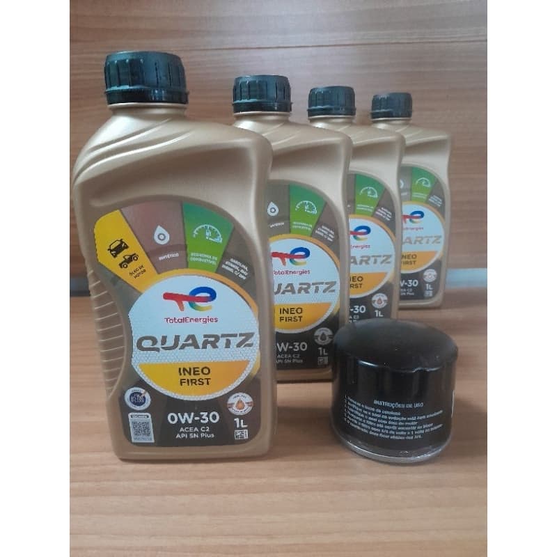 KIT TROCA DE OLEO PEUGEOT 208 MOTOR 1.2 2016> TOTAL 0W30