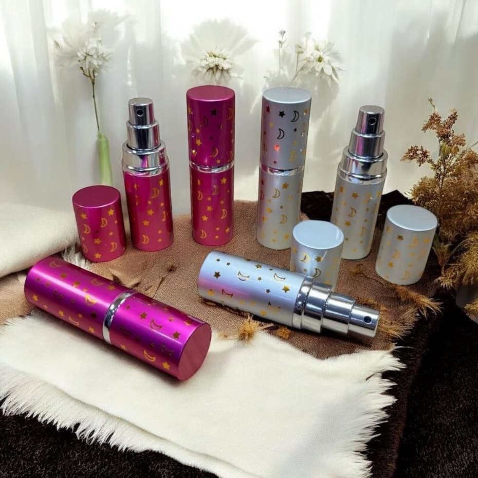 Porta Perfume 20ml Spray Mini Frasco De Bolsa Viagem Frasco Recarregável Portátil