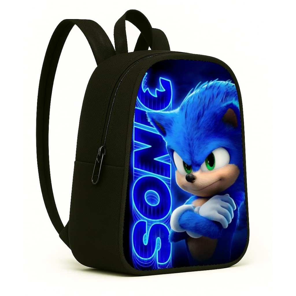 Mochila infantil Pequena Pré-Escolar Sonic creche com Personagens