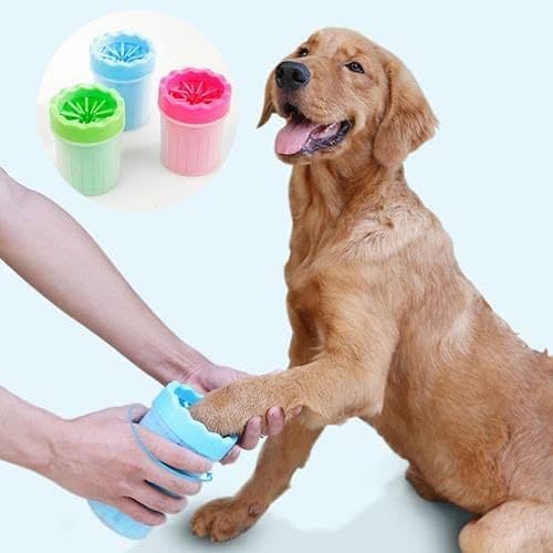 Lava Pata de Cachorro Tirar Sujeiras Copo Limpador Cães Pet Shop Passeio Lavar Patinhas Fresco