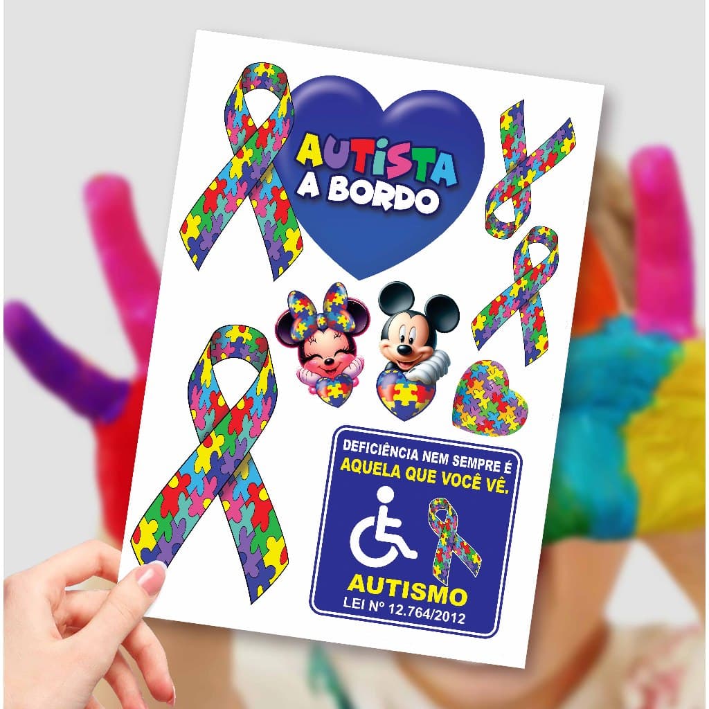 Cartela Autista com 8 Adesivos, parede, quarto, carro, moto, capacete, decoração.