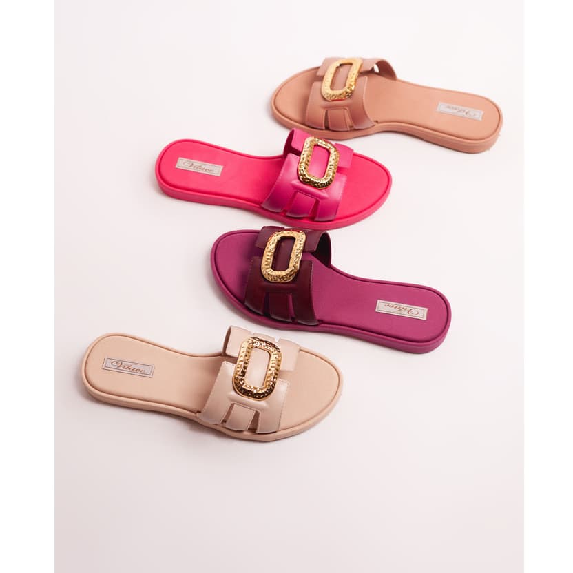 Rasteirinha Feminina Slide com Fivela Conforto e Estilo