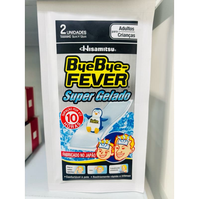 Adesivo P/febre Bye Bye Fever Alívio Super Gelado 10hrs similar xô febre