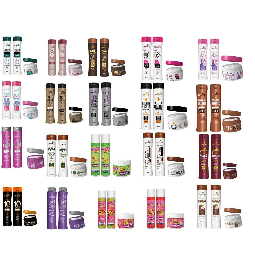 Kit Capilar Shampoo Condicionador e Máscara Capilar Mahair Linha Completa - Promoção!