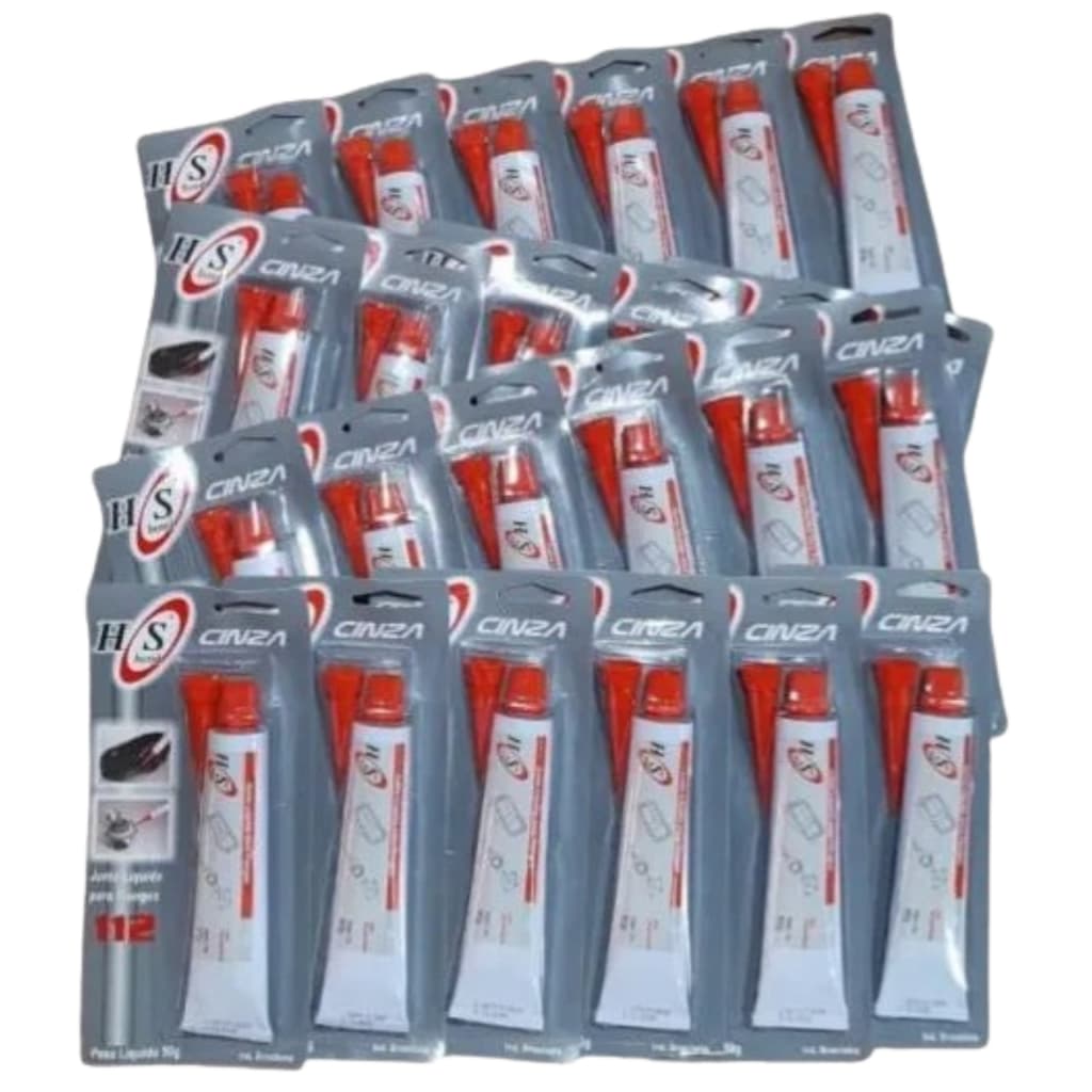 kit 24 Cola Junta HS Bond cinza Alta Temperatura para Motor