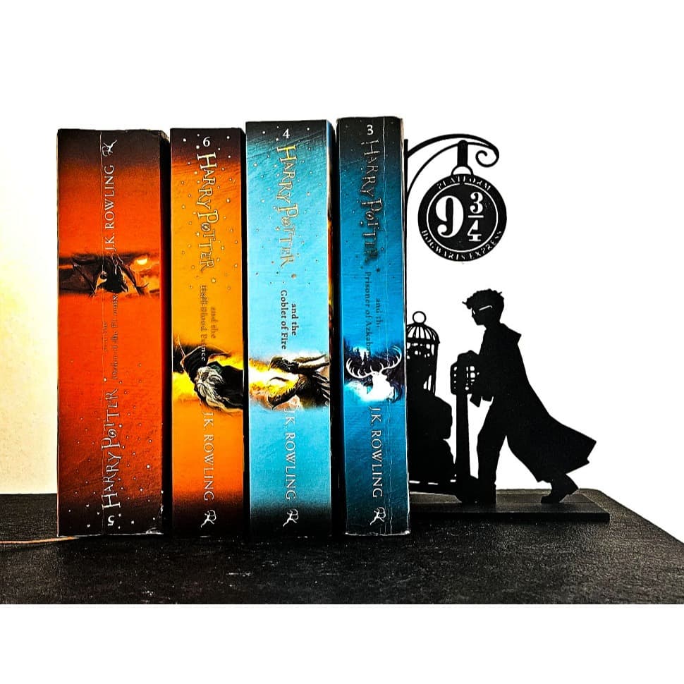 Suporte Para Livros Mesa Harry Potter Decorativo Preto