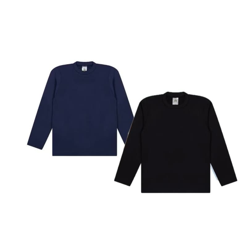 Kit  Blusas Térmicas infantil Menino Menina Unissex Manga long Inverno Bebê Segunda Pele Peluciada