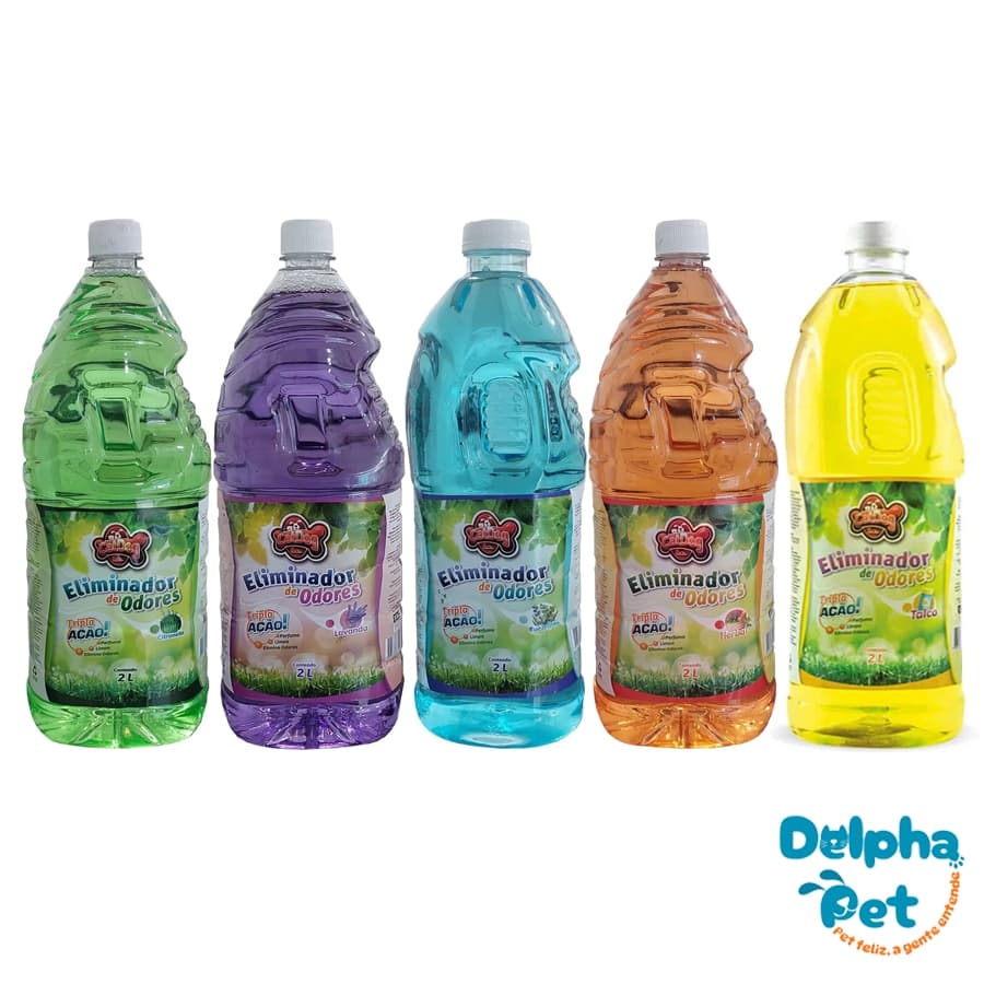Eliminador De Odores Desinfetante Fragrâncias Diversas 2 Lt - Cat Dog & Cia