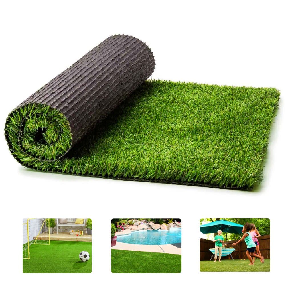 Grama Sintetica Euro Garden 22mm - 2x0.50m - 1m2 - Decortech Igual Grama Natural Bicolor Qualidade