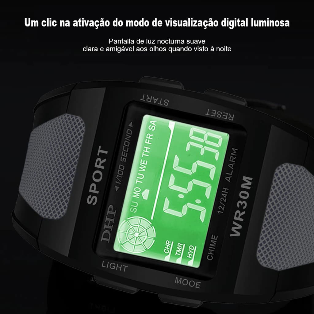 [225] kit1/2 Relógios masculino original  DHP à prova d'agua com cronometro