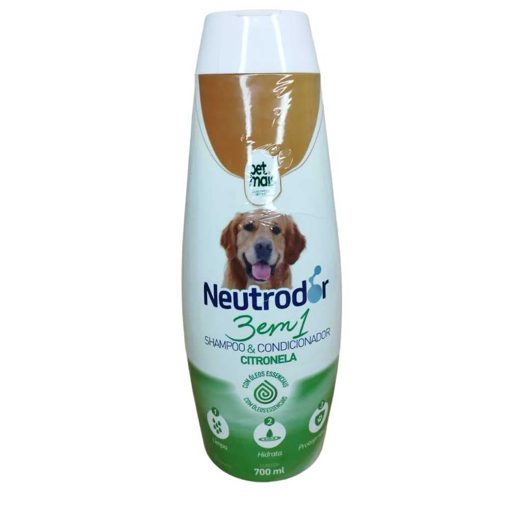 Shampoo E Condicionador 3 Em 1 Citronela - Pet Mais