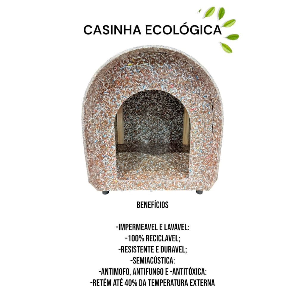 Casinha De Cachorro Ou Gato Com Ecológica