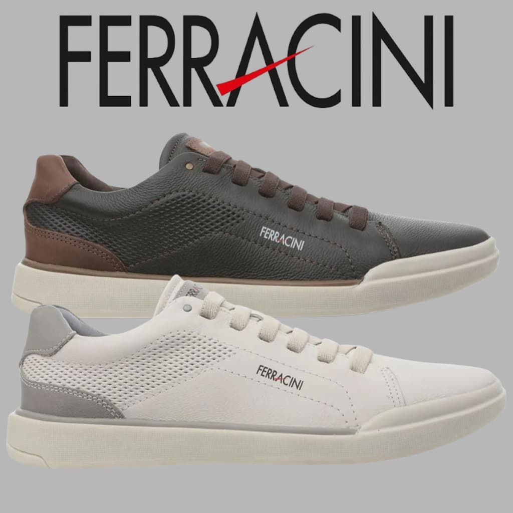 Sapatenis Masculino Ferracini Couro Legítimo Casual Conforto | Lançamento! | Original Ferracini !