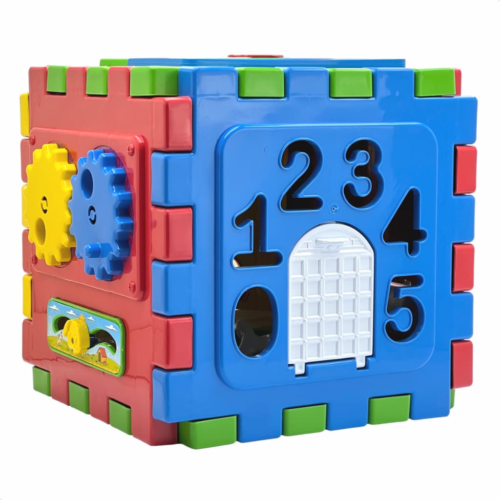 Cubo Didático Grande Peças de Montar Vira Tapete Encaixe Interativo Educativo Brinquedo 20 Peças