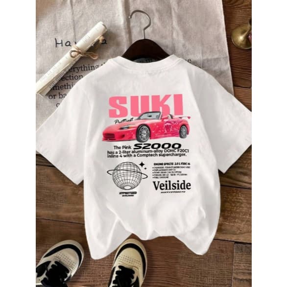 Camiseta Feminina Masculina Estilosa 100% Algodão Estampa Carro Velozes E Furiosos Suki