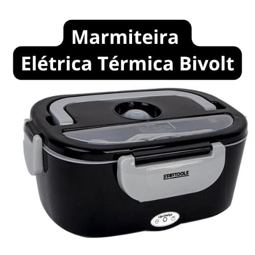 Marmiteira Marmita Elétrica Térmica Bivolt, compacta, alça, saída de vapor: não resseca os alimentos