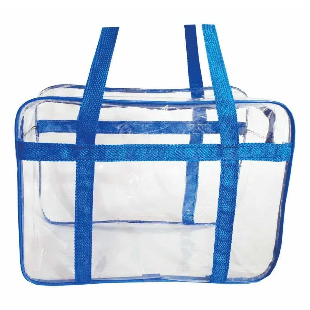Bolsa Natação Transparente Moda Praia Piscina Viagem Grande Reforçada
