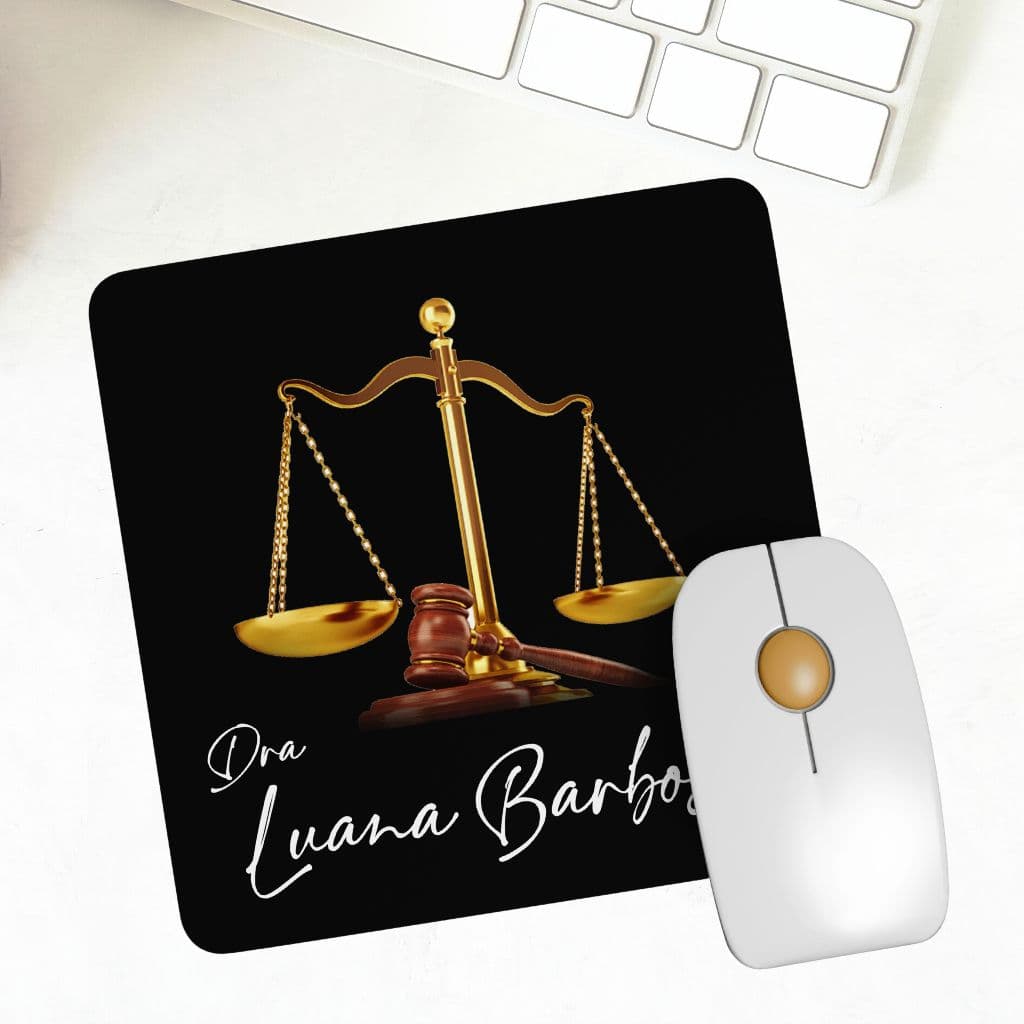 Mouse Pad Personalizado Advogado(a) Direito com Nome