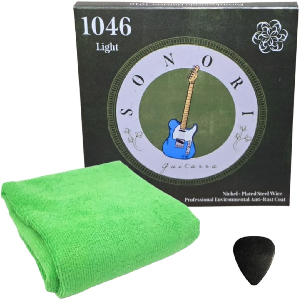 Corda De Guitarra Sonori Jogo 010 Encordoamento Custom Light Coated