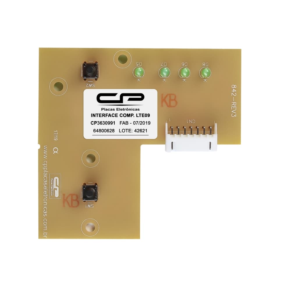 Placa Interface Compatível Lavadora Electrolux 9kg Lte09 64500189