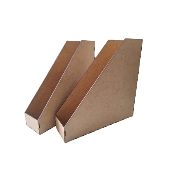 Kit 6 Caixas Organizadoras de Estoque Conexão em MDF 28x28x13cm