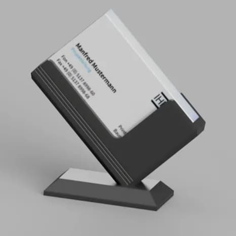Porta-Cartões de Visita Elegante Minimalista - Escritório Loja