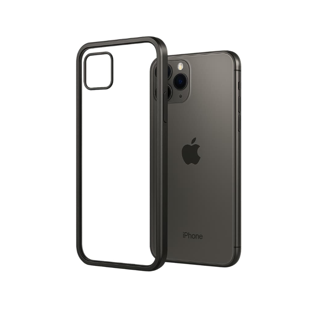 Capa Case Fechamento Magnético 180° com vidro traseiro e bordas Metálicas Compatível com Iphone 11 Pro Max