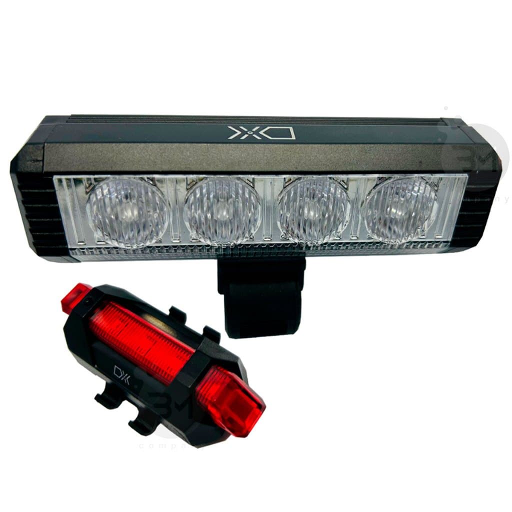 Farol Bike 4 Led Tg3 1.200 Lumens Profissional Com Powerbank Lanterna Leds Super Potente