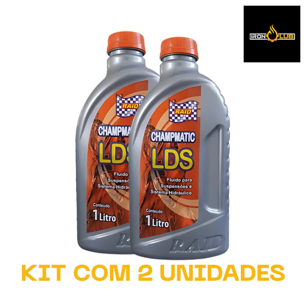 KIT 2 LITROS RAID ÓLEO DE SUSPENSÃO E DIREÇÃO HIDRÁULICA CHAMPMATIC LDS CITROËN PEUGEOT