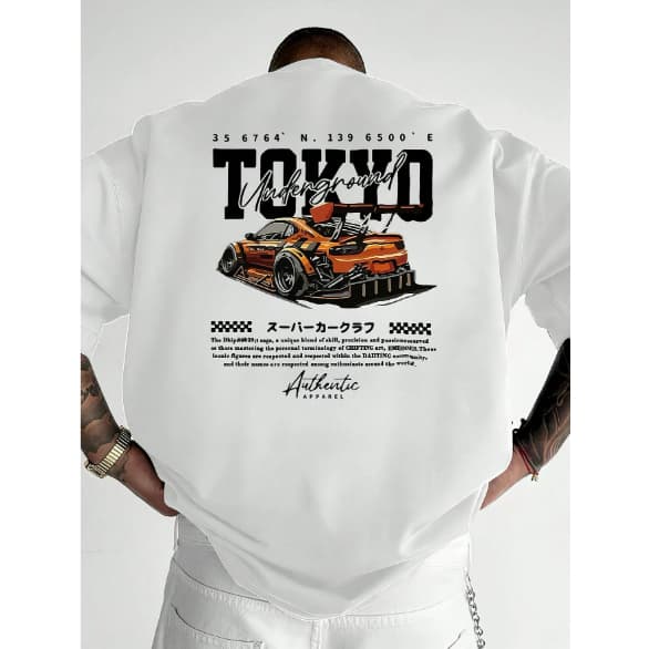 Camiseta Feminina Masculina Estampa Velozes e Furiosos Tokyo