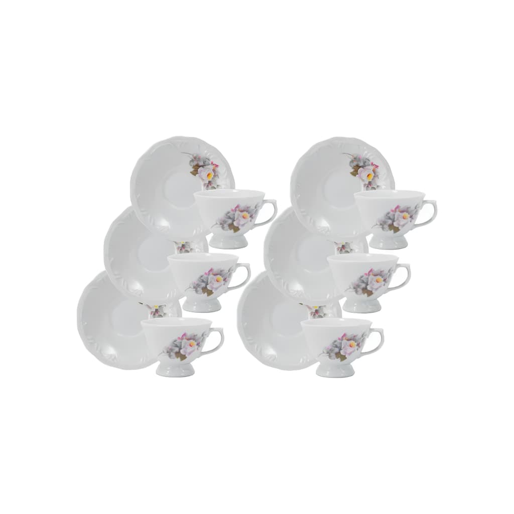 Kit 6 Xícaras Chá Eterna Porcelana Schmidt 1a.