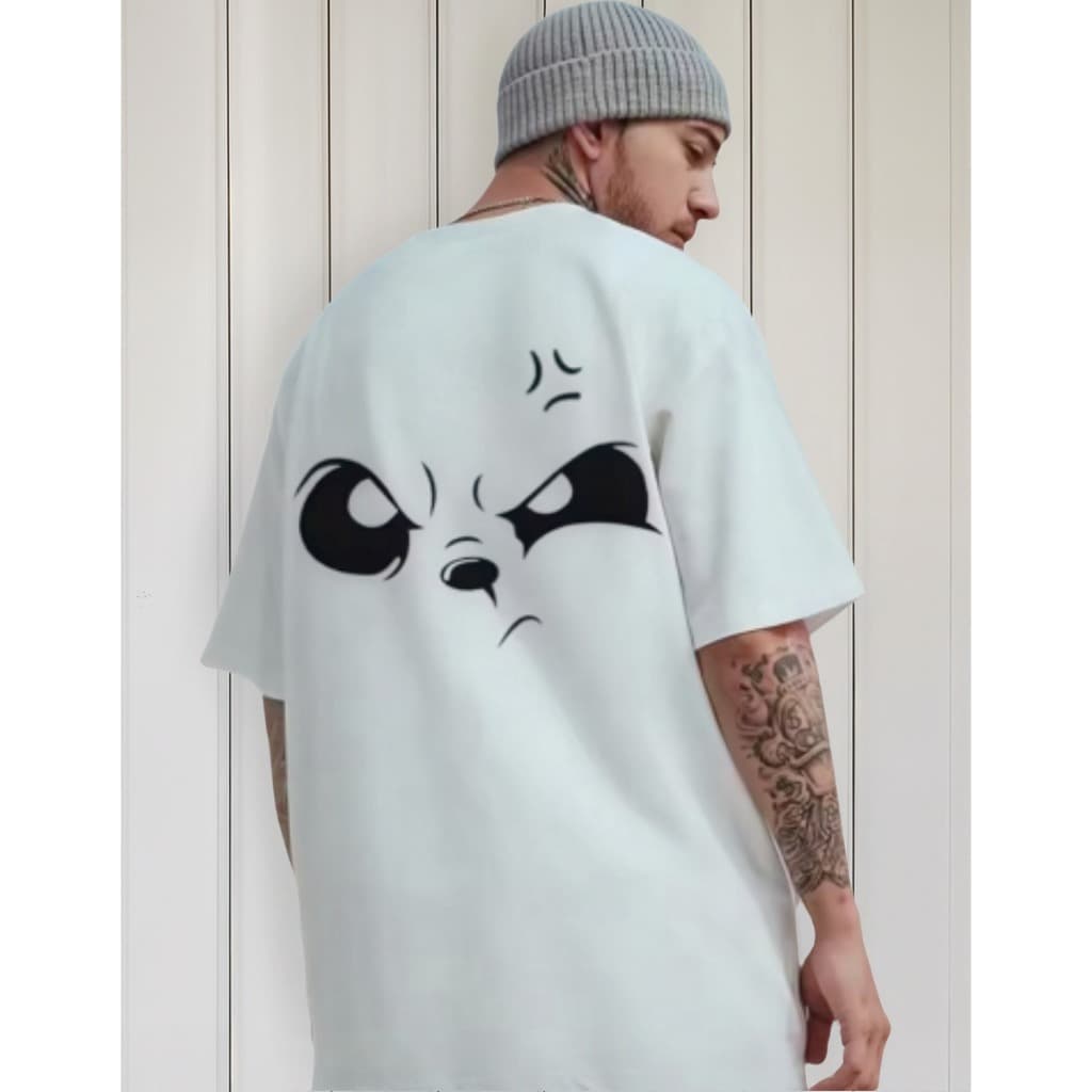 Camiseta Oversized Urso Estiloso Confortável Casual Camisão