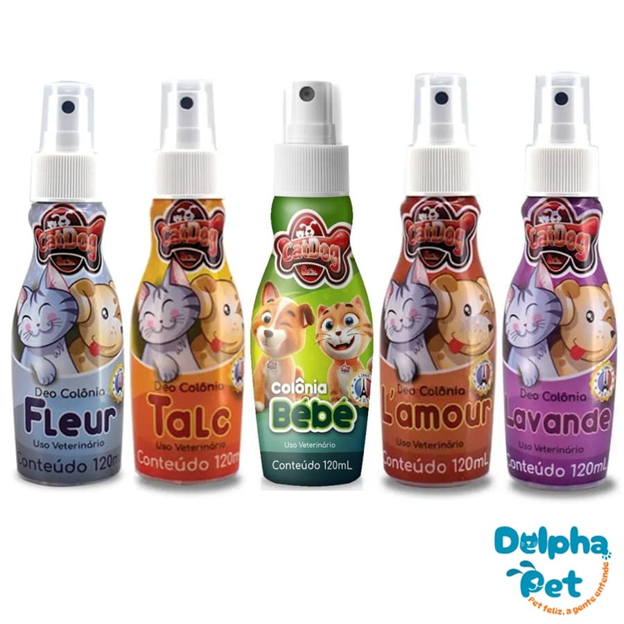 Deo Colônia 120ml Para Cães e Gatos - Cat Dog